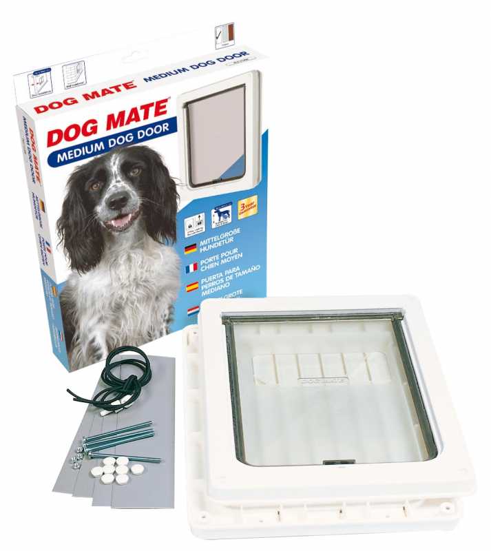 Masterpet Dog Mate Dog Door Medium White Doors Craigs Bird Place